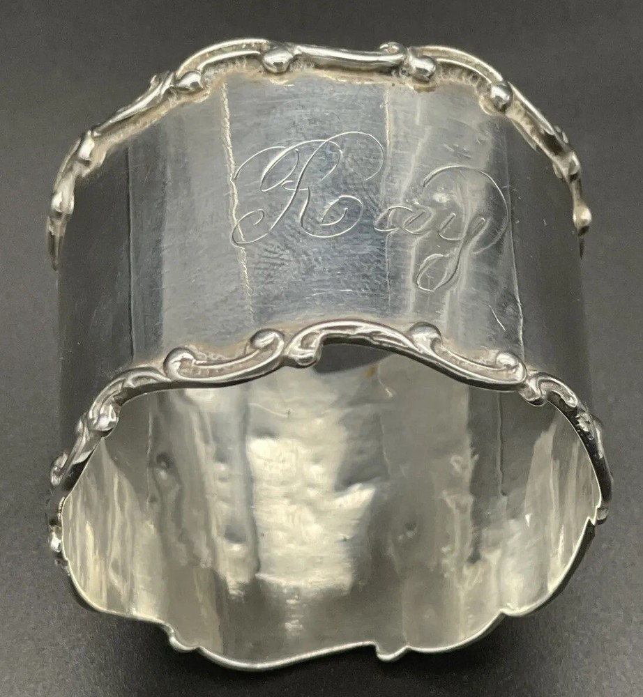 Sterling Silver Napkin Ring Name Engraved “Ray”