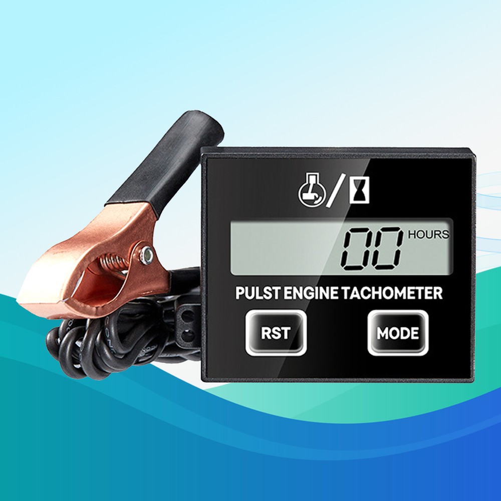 Tachometer Small Engine Digital Inductive RPM Tool Fit for Chainsaw、Mower、RV etc