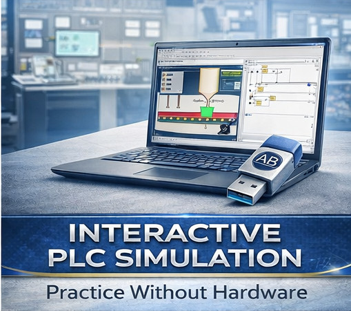 Mitubishi PLC VIDEO TRAINING COURSE | SIMULATOR | 2026 EDITION | USB