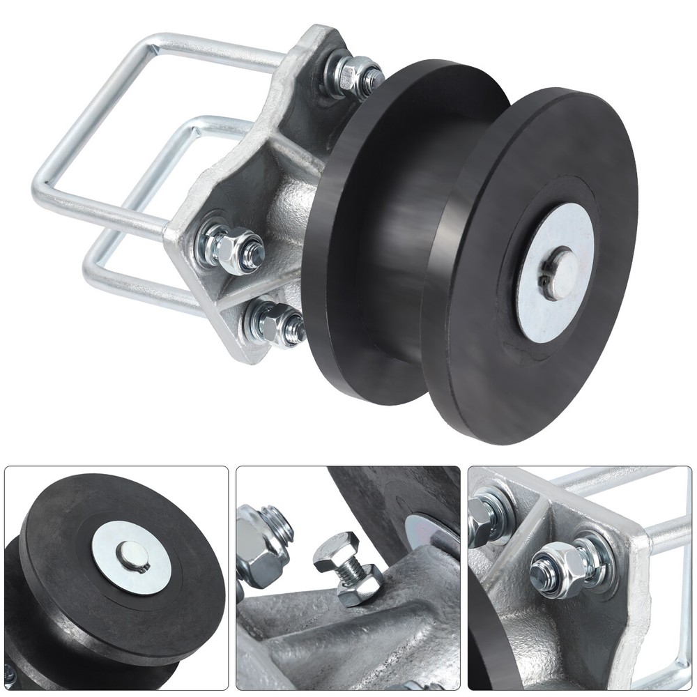 4" Square Post x2" Square Gate Frame Premium Nylon Cantilever Roller Gate Roller