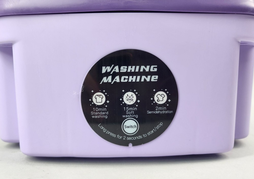 Mini Washing Machine Portable Folding Sterilisation Drying Laundry W Spin &Drain