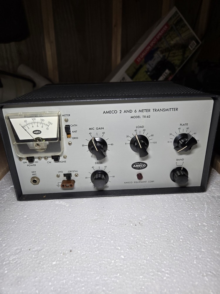 Nice Vintage Ameco Model  TX-62 2 & 6  radio transmitter