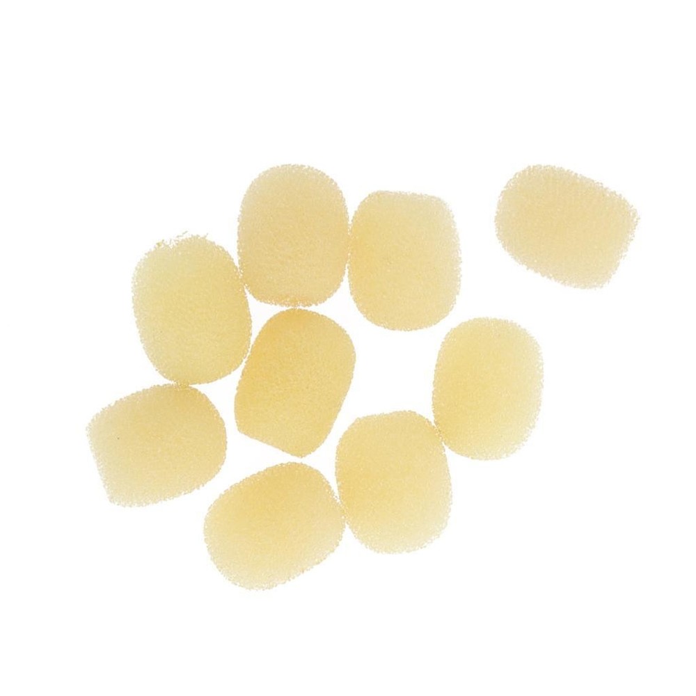 10 Yellow Headset Windshield Sponge Foam Mic