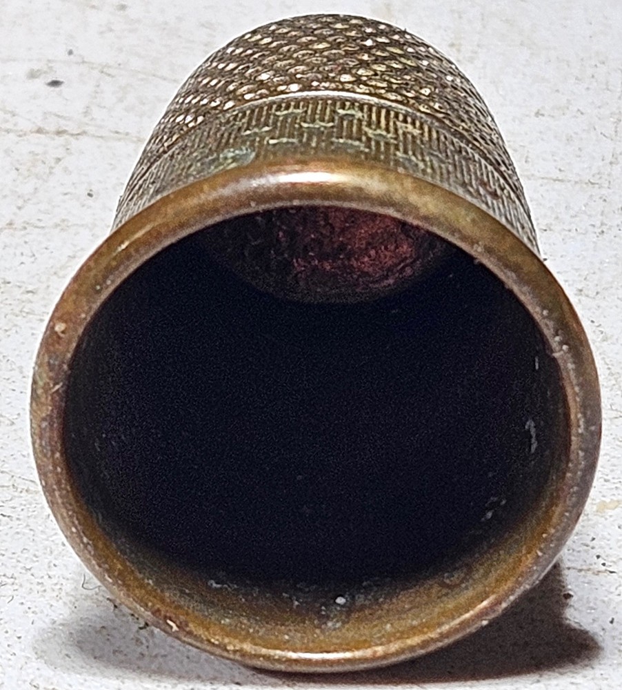 Victorian Era Sterling Silver Star Pattern Thimble Antique Sewing Accessory