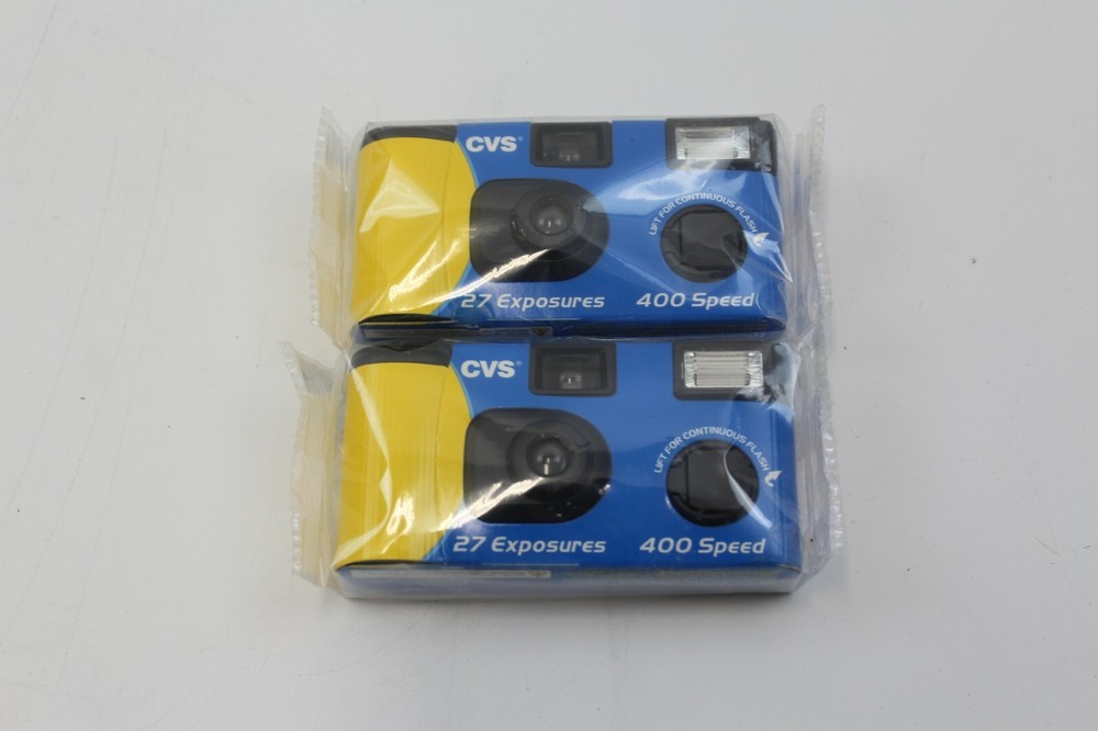 CVS Flash Indoor & Outdoor Camera 2-Pack 54 Exposures NEW