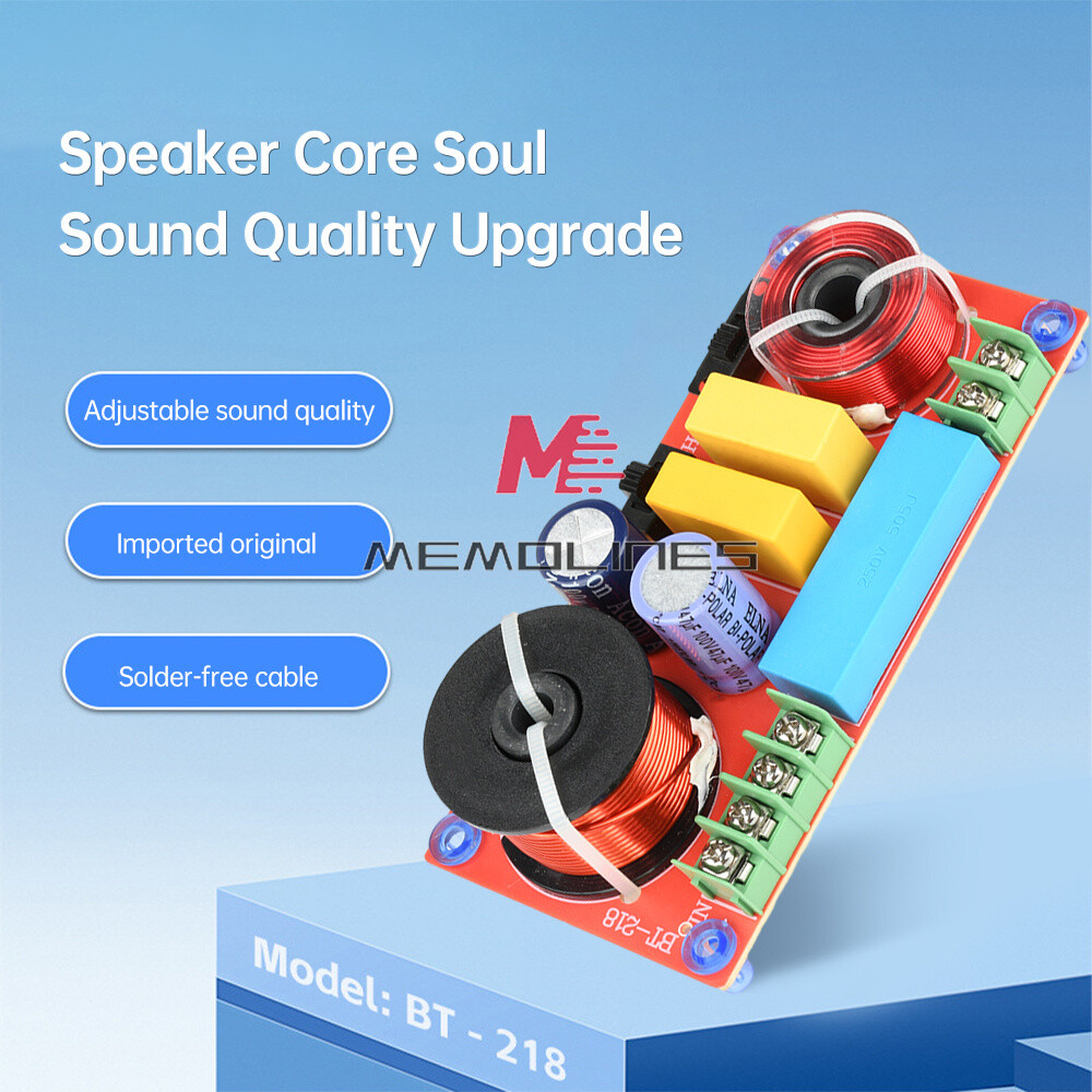 HiFi Bookshelf Speaker Crossover Adjustable 2-Way High Low Frequency Divider