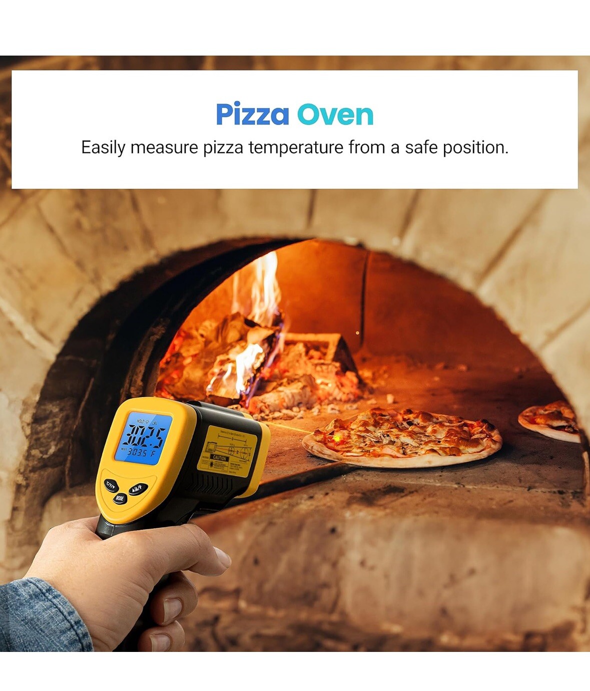 Etekcity Infrared Thermometer Laser Temperature Gun For Food BBQ Pizza Oven