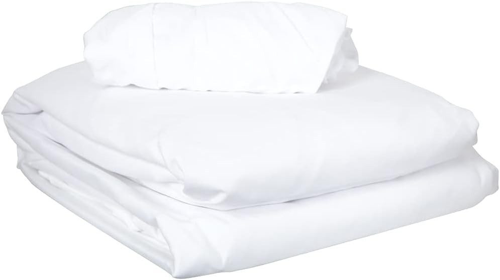 Luxurious Microfiber 3-Piece Massage Sheet Set - White, Light & Durable