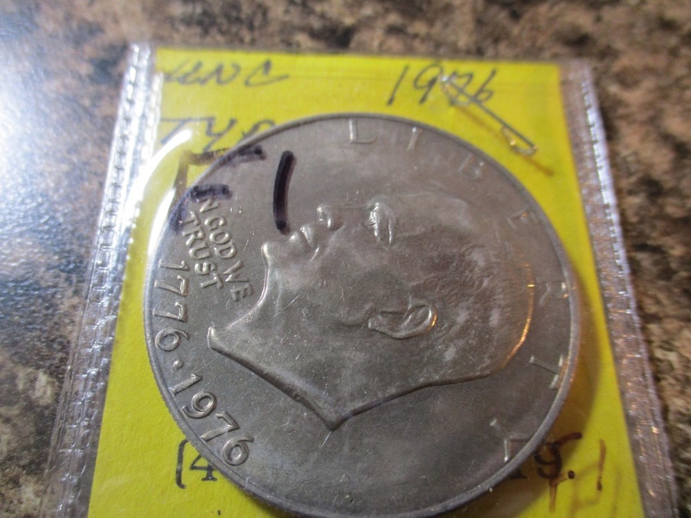 1976 EISENHOWER UNC CLAD $1 TYPE 1            F1