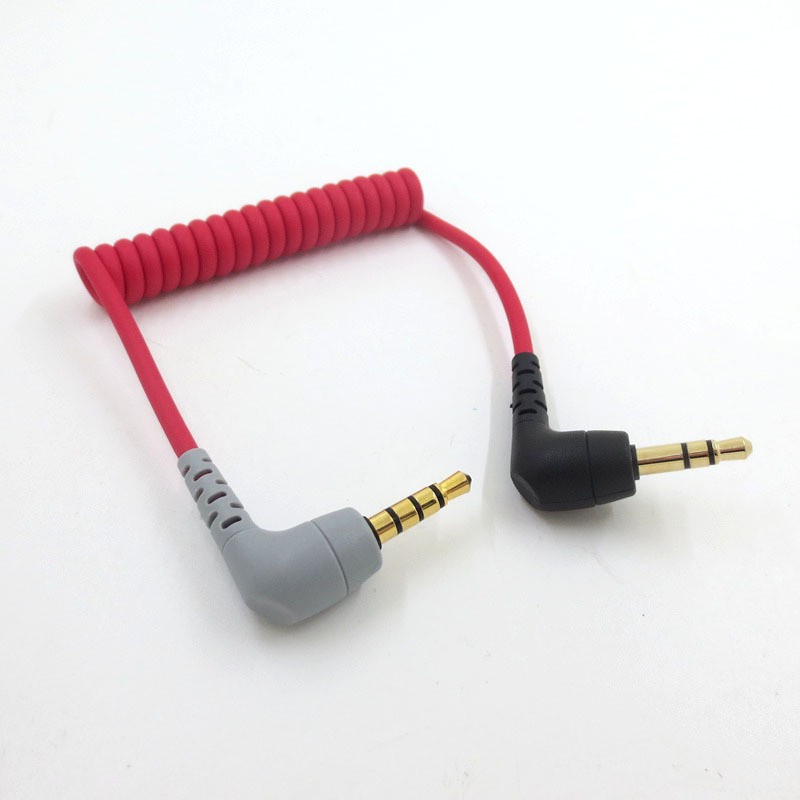 Microphone Connection Cable TRS To TRRS Patch Cable For BOYA RODE SC7 Accessory