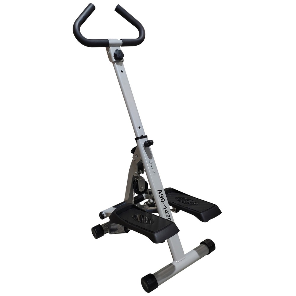 Soozier Stepper Exercise Machine, Stair Stepper with Handlebar, Black