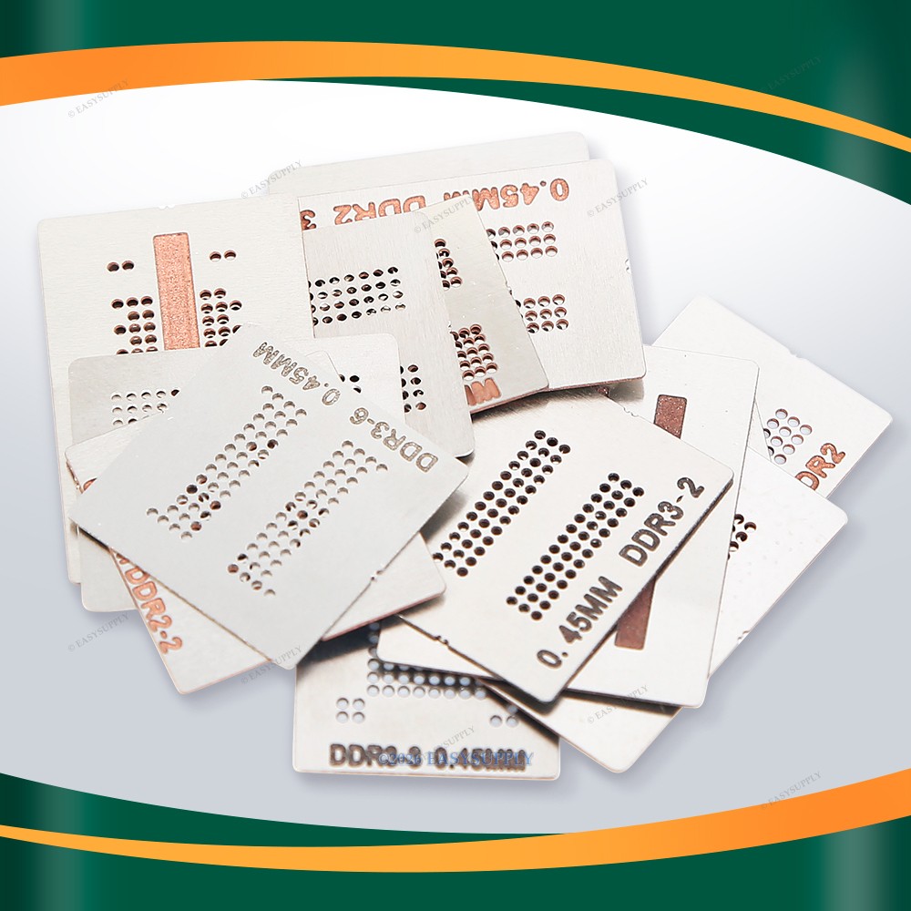 14Pcs BGA Heated Directly Reballing Stencils