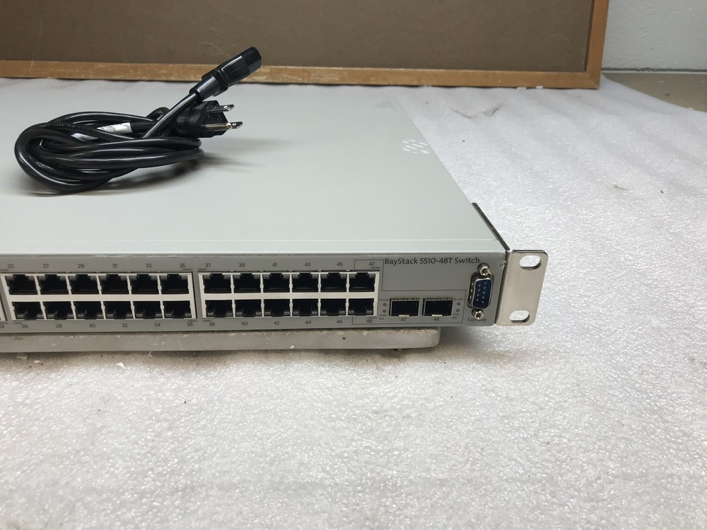 Nortel BayStack 5510-48T Gigabit Network Switch - Not Pwr Version