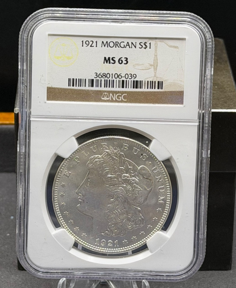 1921 $1 Morgan Dollar - NGC MS63