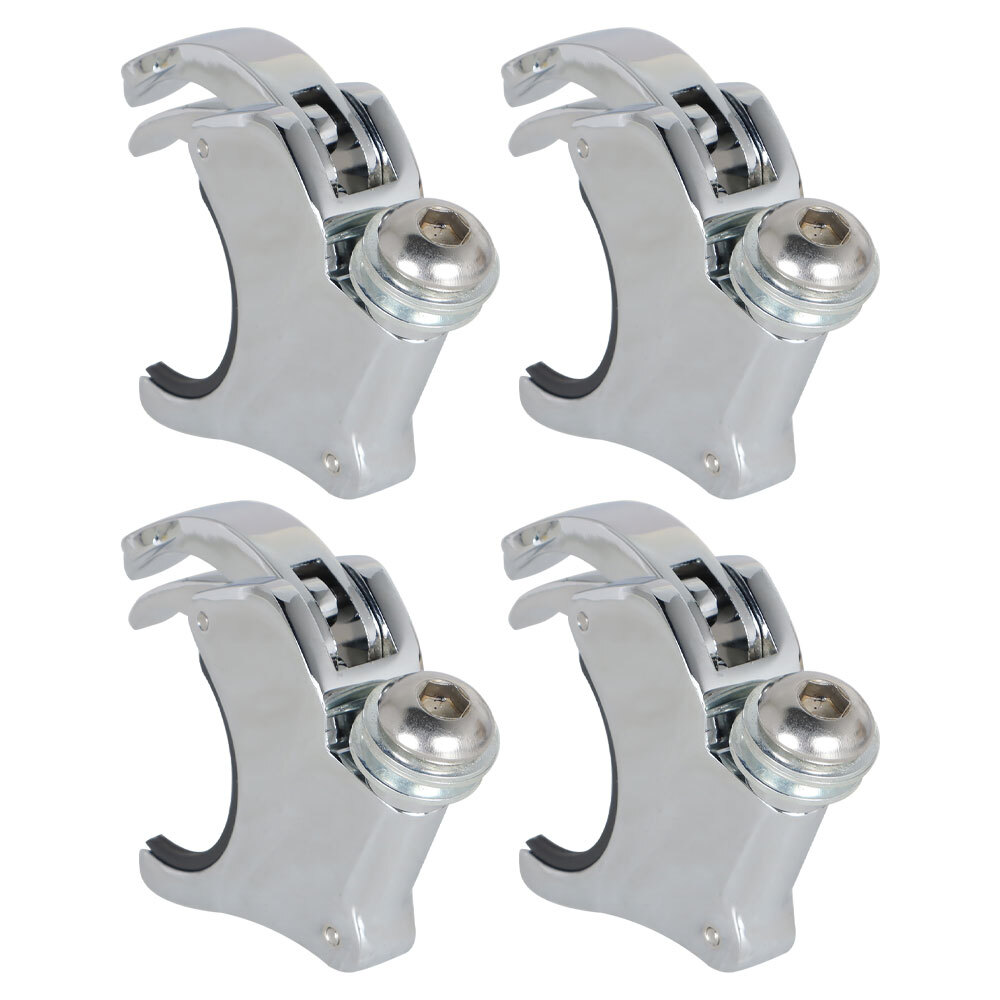For Dyna FXDB 2002-2016 49mm 4PCS Windshield Windsreen Clamps New