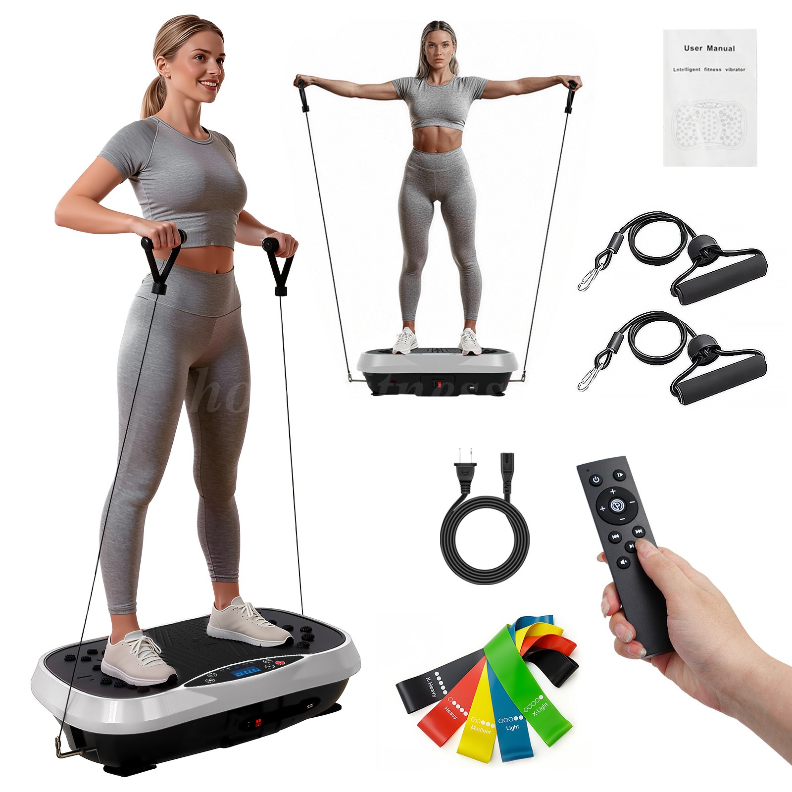 Vibration Plate Exercise Machine for Weight Loss & Lymphatic Drainage Fitness US