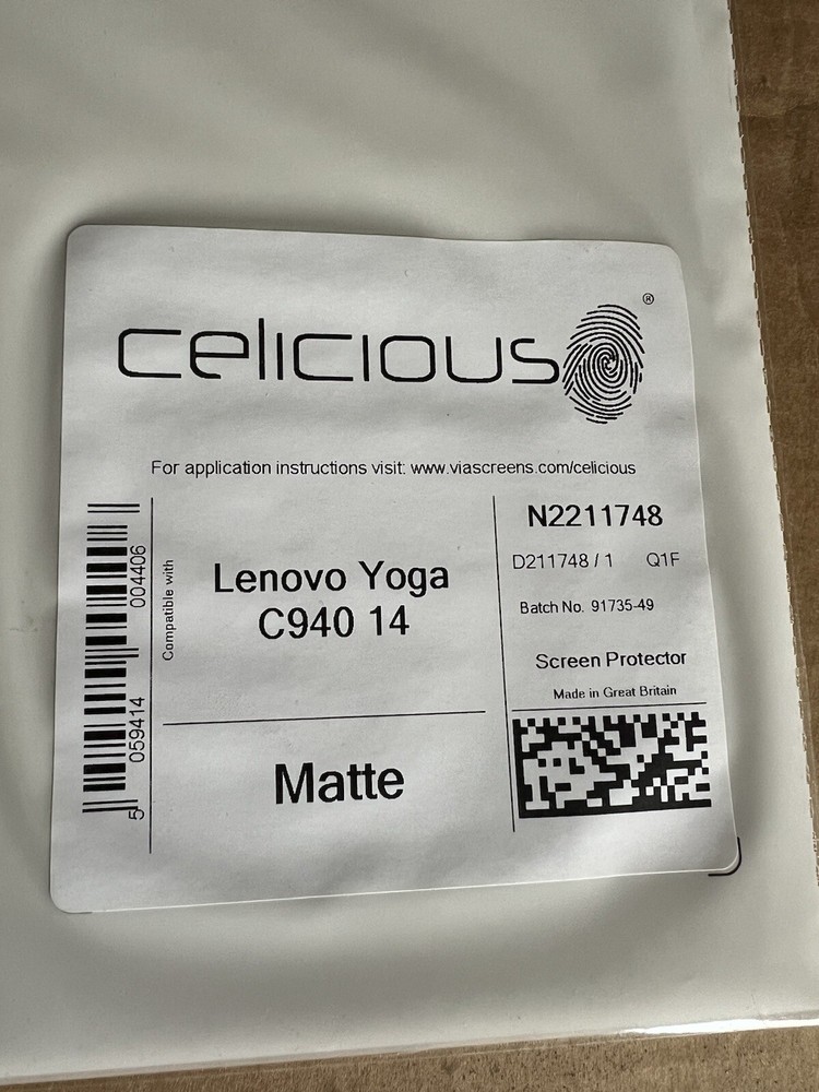Celicious Lenovo Yoga C940 14 Matte Screen Protector
