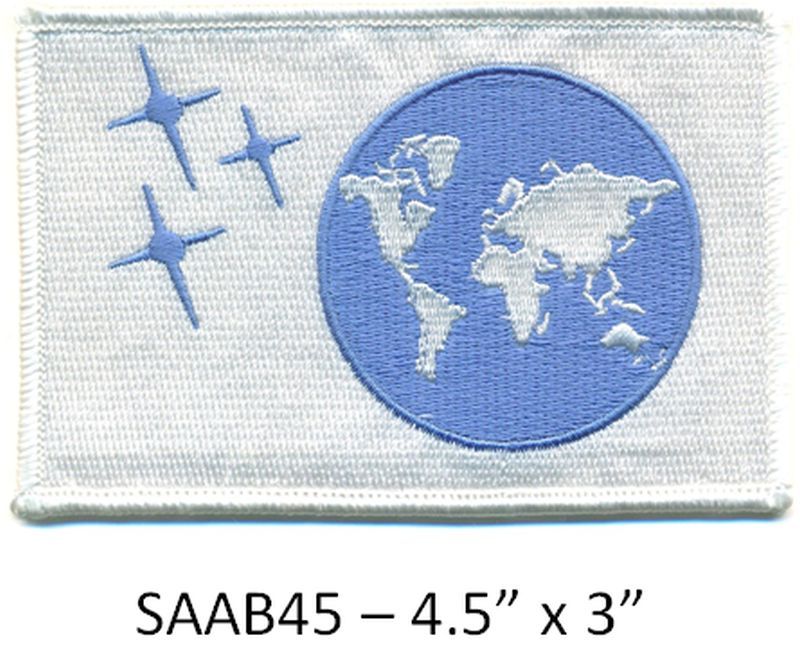 SPACE ABOVE & BEYOND EARTH FLAG  PATCH - SAAB45