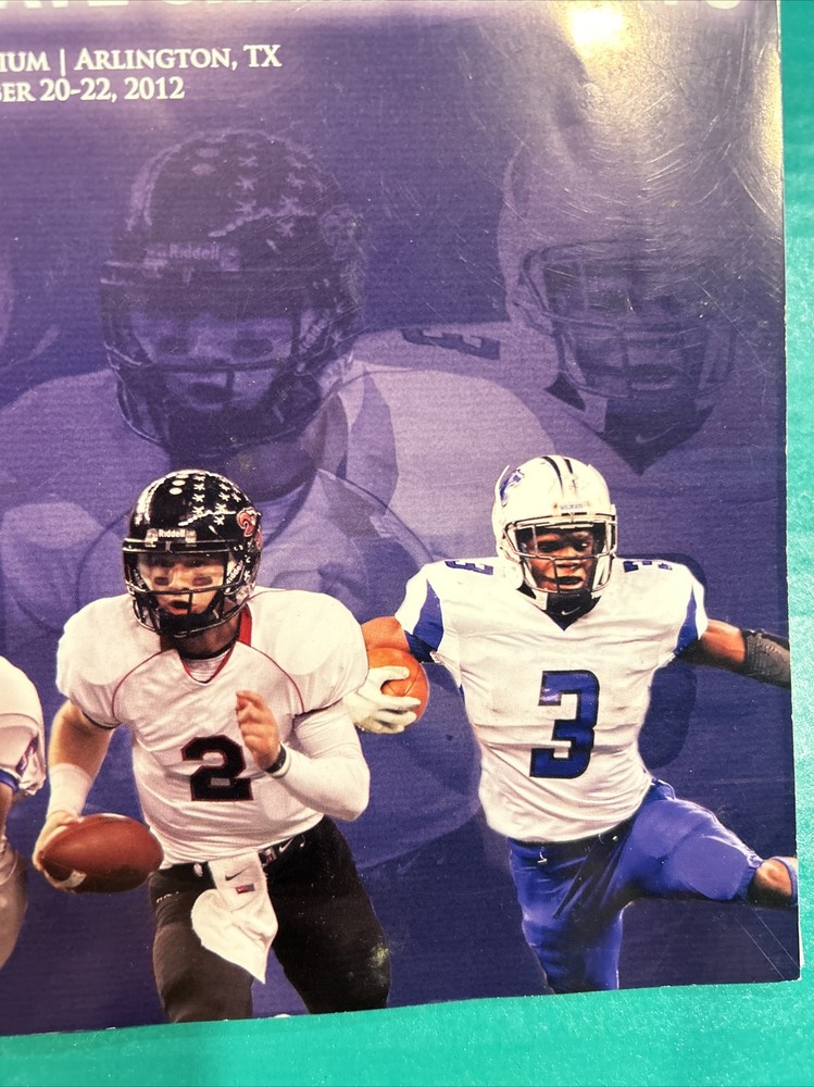 2012 TEXAS FOOTBALL STATE CHAMPIONSHIP GAMES PROGRAM