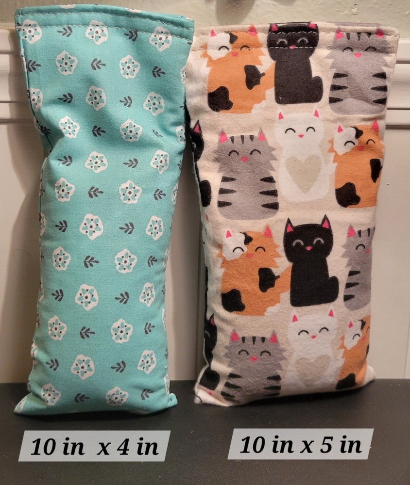 Rice Heating Pad, Microwave Hot or Cold Therapy Bag, Small 10"x4", 20+ Patterns