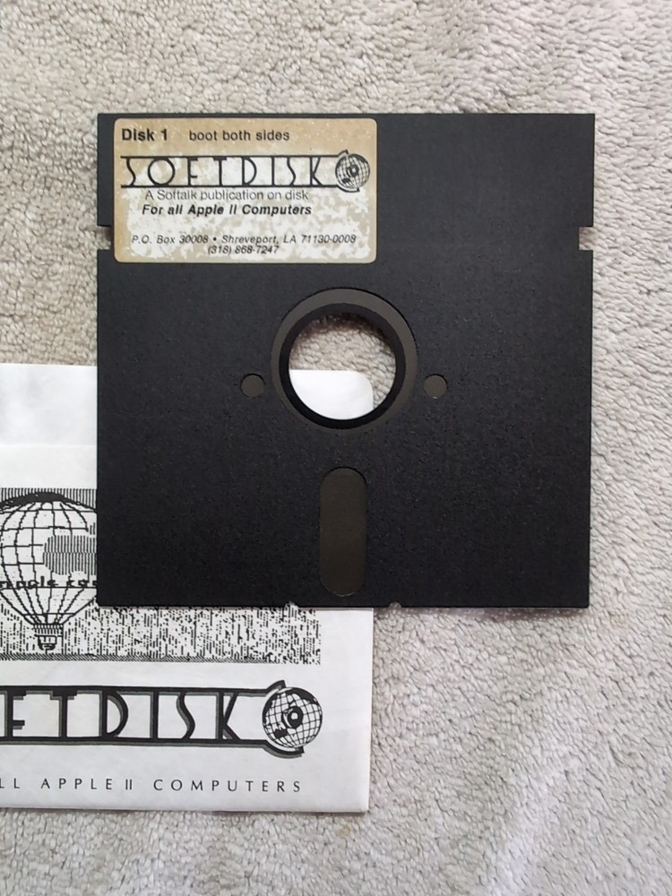 Early Softdisk Softalk Publication Apple 5.25" Floppy