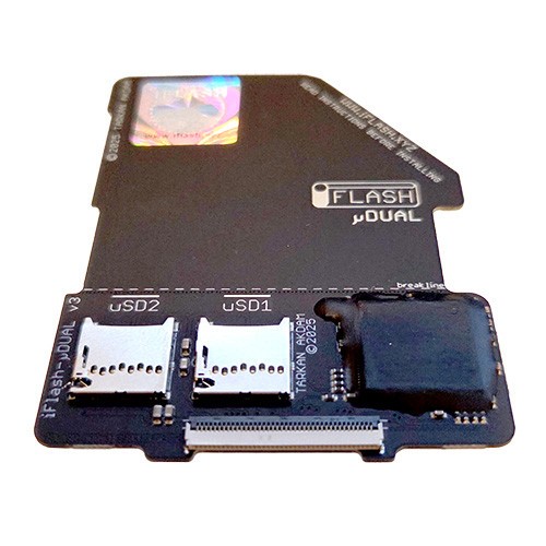 iFlash uDual microSD Adapter iPod 5G 6G 7G Video Classic 1x or 2x micro SD Cards