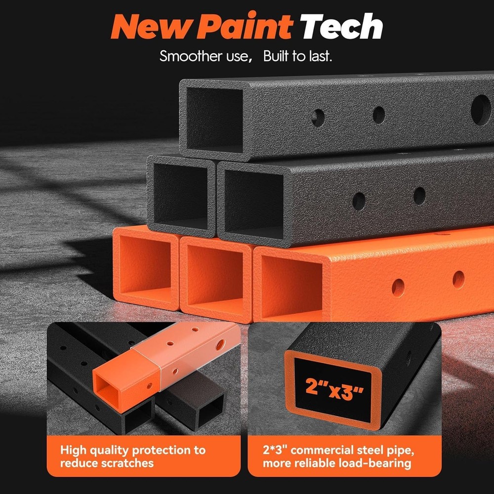 FLA01 Multi-Function Power Cage Squat Rack & Cable Crossover - 10-in-1 Home Gym