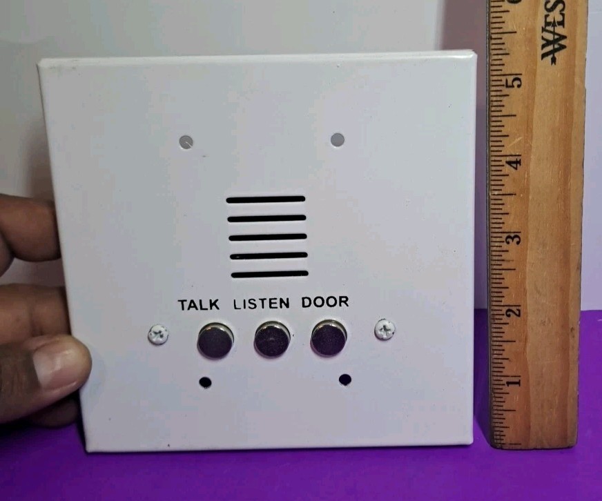 Intercom Apartment Station, Heavy Duty, White, Surface Mount Face...