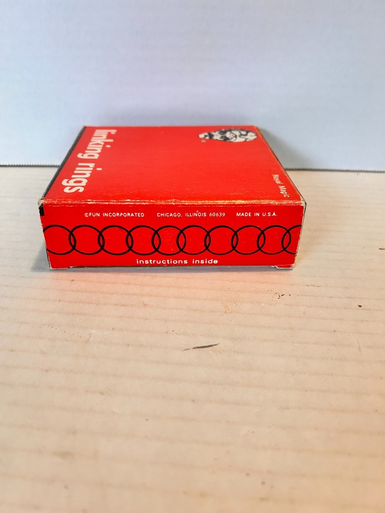 Royal Magic 5" Linking Rings w/Original Box & Instructions