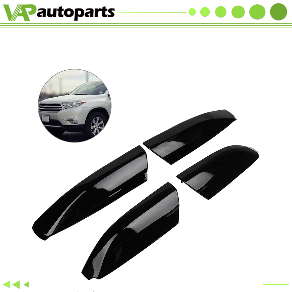 For 2008-2013 Toyota Highlander Set Roof Rack Rails Cover End Shell Replace
