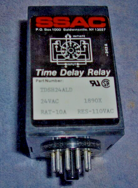 SSAC Time Delay Relay TDSH24ALD 24VAC