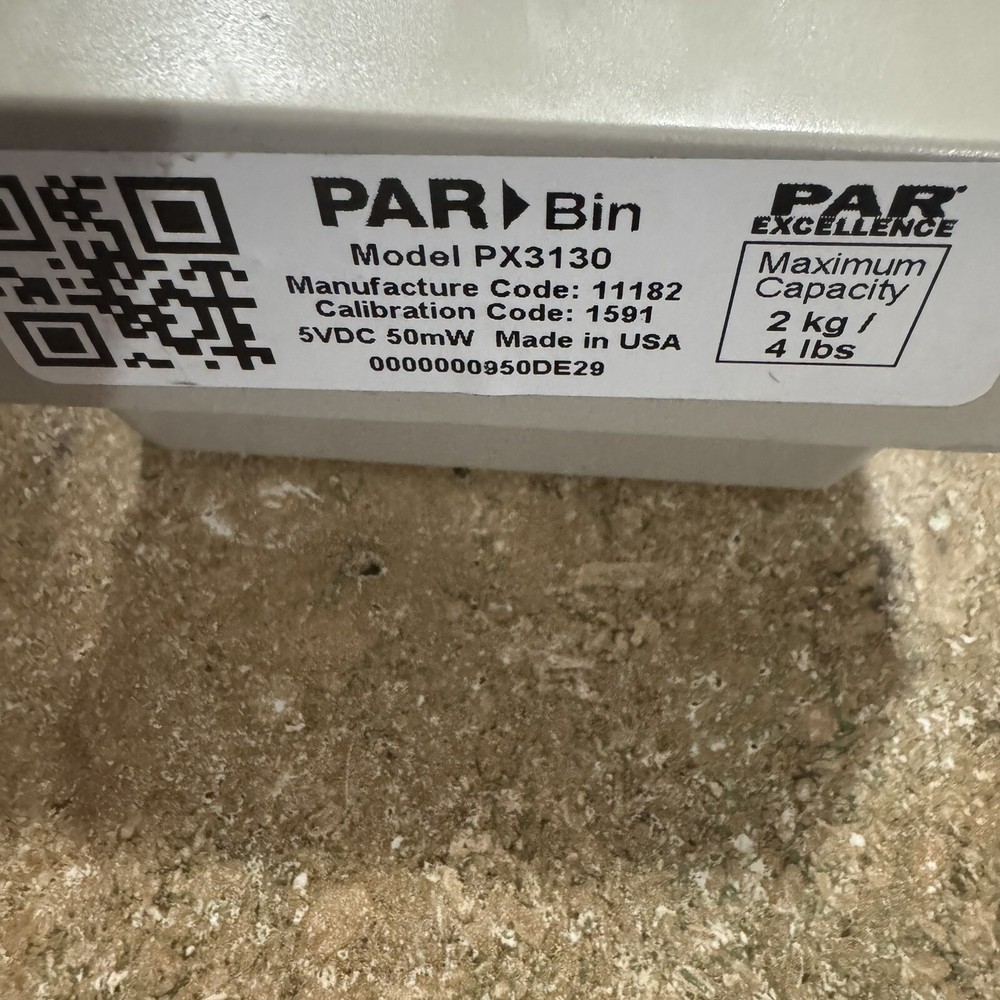 PAR Excellence Bin Scale Model PX3130 Guc E2