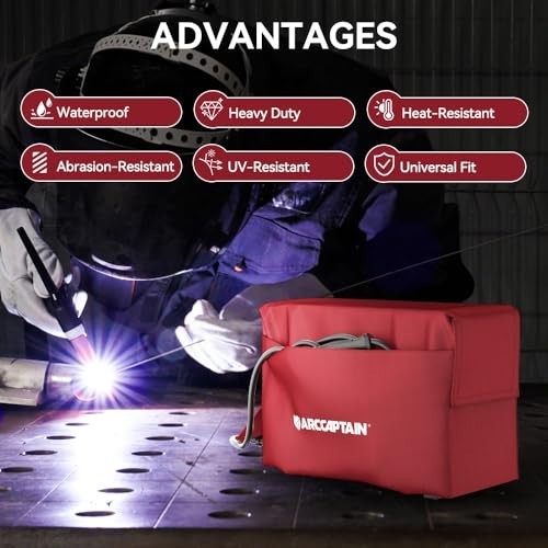 Waterproof Welding Machine Cover, Reusable Foldable Dust Protector 20"x14