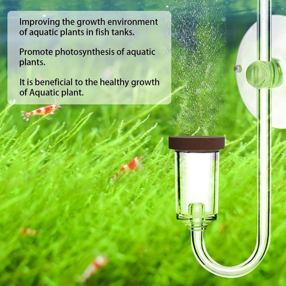 CO2 Diffuser Acrylic CO2 Reactor Diffuser for Aquarium Planted Fish Tank G9H9