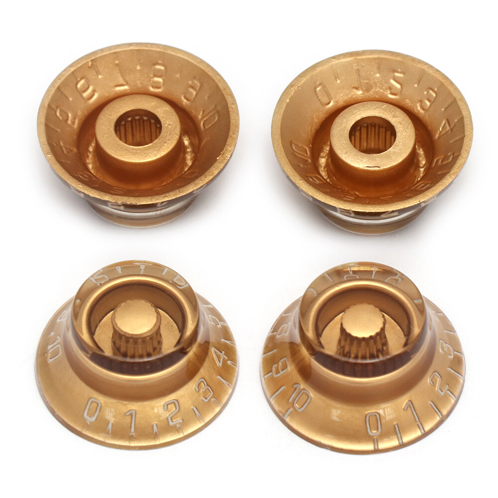 Guitar Speed Control Knobs Volume Tone Knobs Top Hat Knob for LP SG ES Gold 4Pcs
