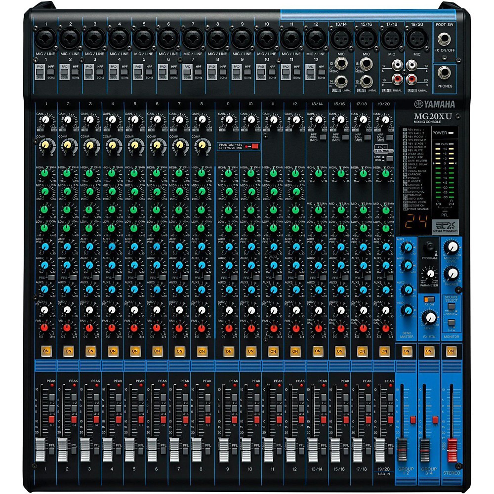 Yamaha MG20XU Mixer with Case