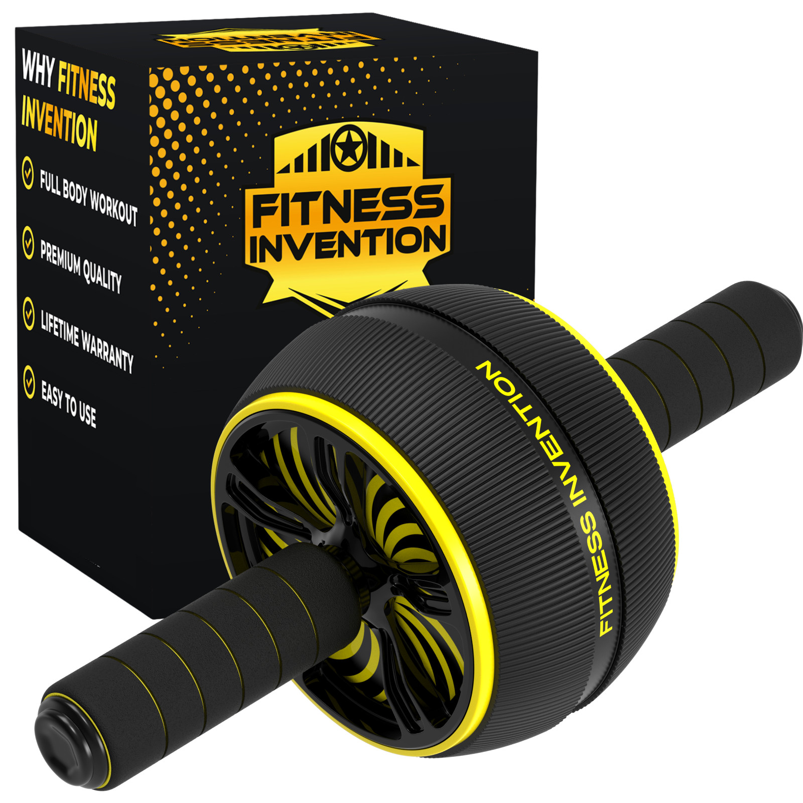 Ab Roller Wheel - Ab Wheel Roller - Ab Workout Equipment - Home Gym Equipment