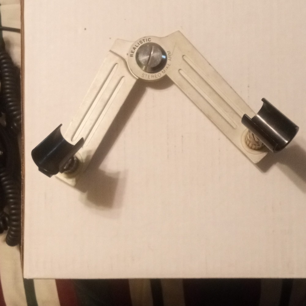 Realistic Stereo Mike Arm Vintage Microphone Arm Holder Accessory