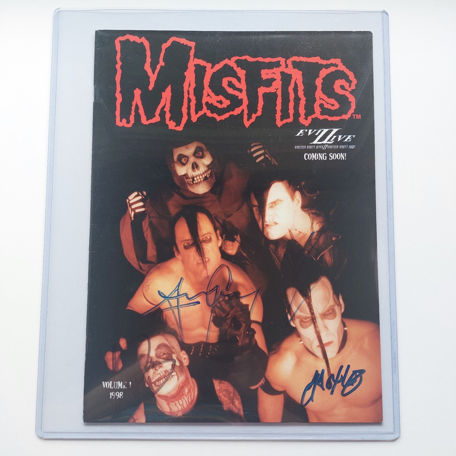 VTG Misfits Signed Concert Tour Program Autographed Evil Live Tour Book 1998