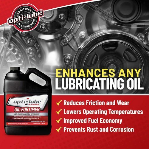 OPTI-LUBE ZDDP OIL FORTIFIER: 1 Gallon Without Accessories, Treats 128 Quarts
