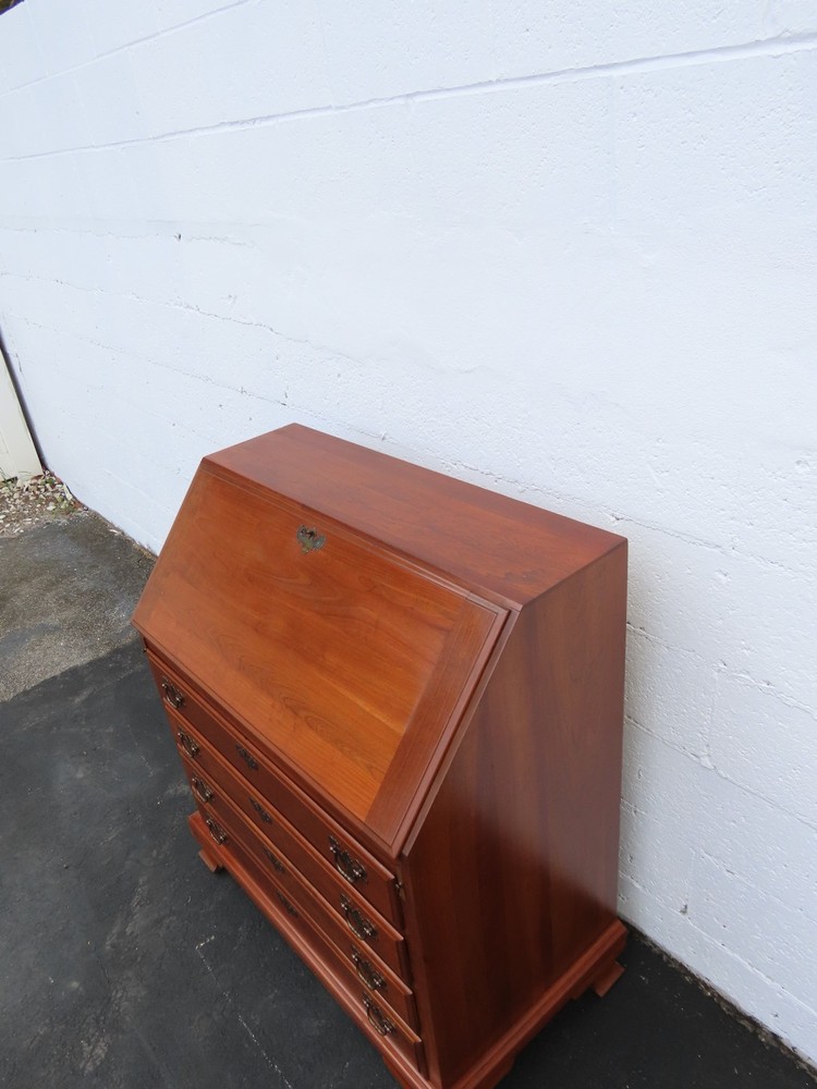 Maddox 1940s Solid Cherry Large Secretary Desk 6393