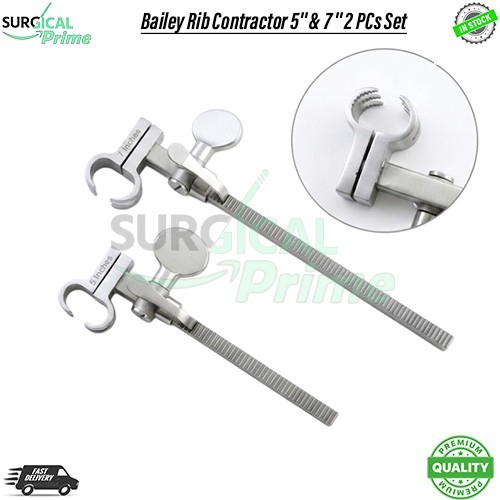 Bailey Rib Contractor 5'' & 7 '' 2 PCs Set Surgical Orthopedic Instruments