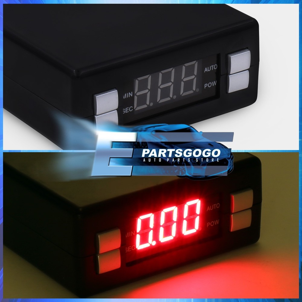 Led Digital Display Black Turbo Timer Programmable Black Boost Controller Unit