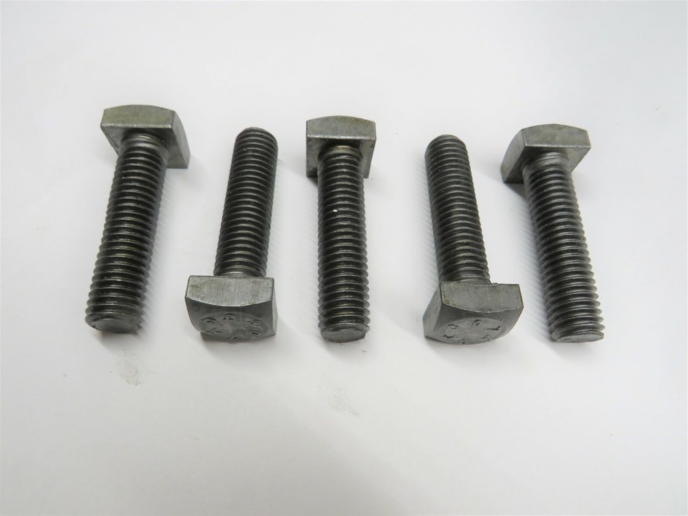 1/2"-13 2" L Square Head Bolts - 5 pack