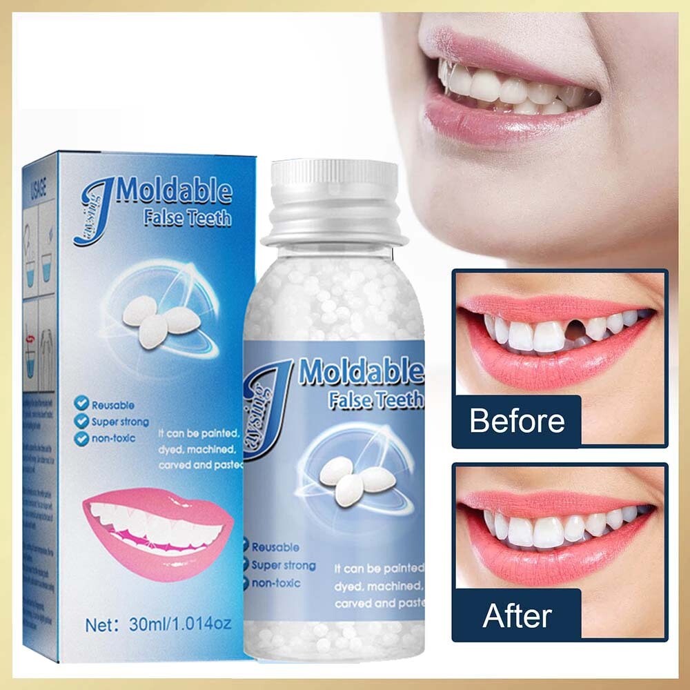 Resin False Teeth Solid Glue Temporary Tooth Repair Set Moldable Teeth And Gap