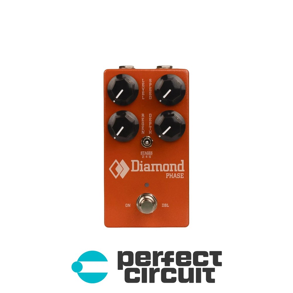 Diamond Phase Analog Phaser Effect Pedal EFFECTS - NEW - PERFECT CIRCUIT
