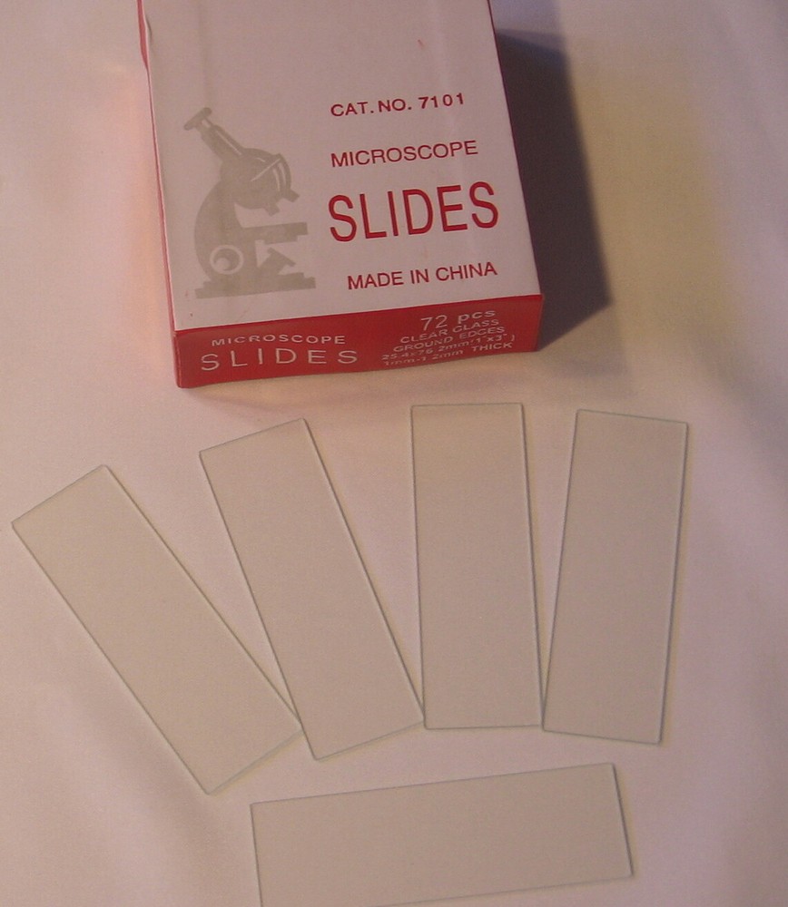 Blank Microscope Slides 72 pcs Ground Edges 1"X3" New