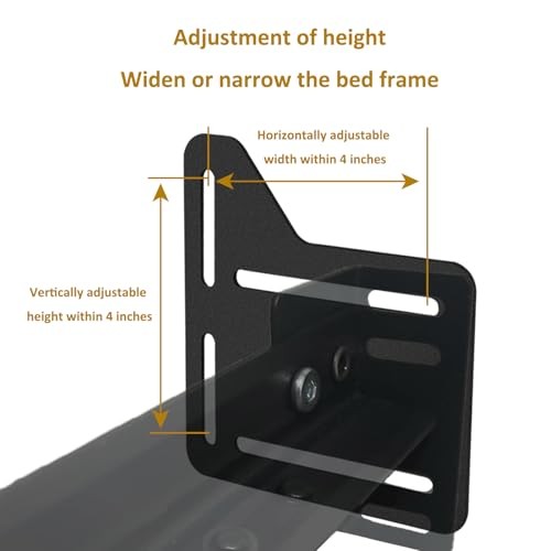 2 Pcs Bed Frame Brackets for Headboard, Bed Frame Adapter Connector, Bed