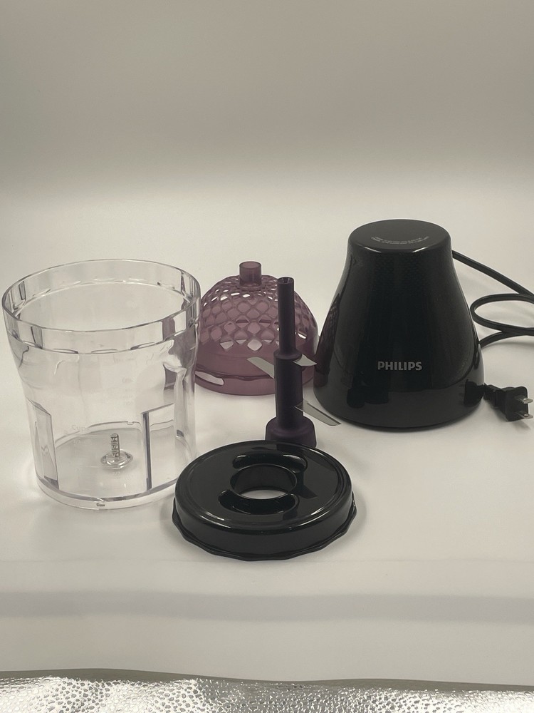 Philips MultiChopper Food Processor w/ ChopDrop Technology, Black - HR2505/26ST