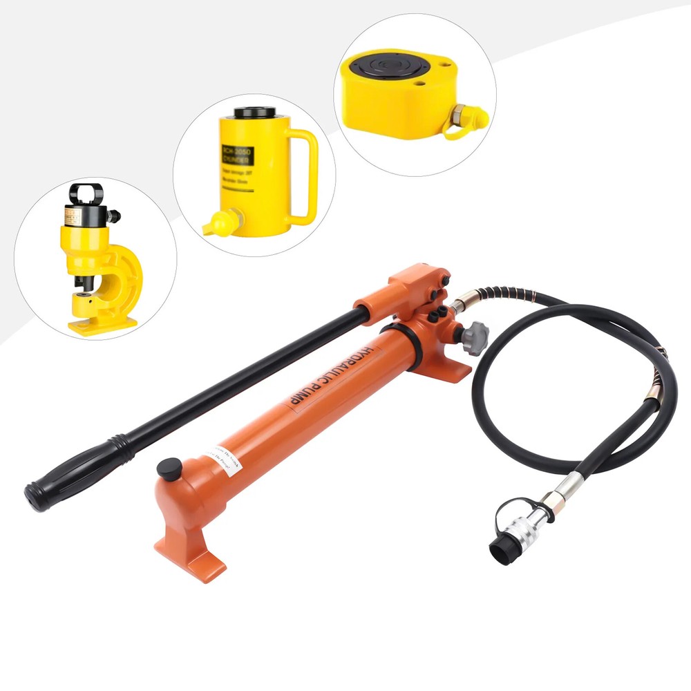 EU Plug Hydraulic Hand Pump Portable Ram Pump Stable Performance Power Pumps